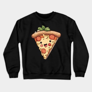 Kawaii Pizza Crewneck Sweatshirt